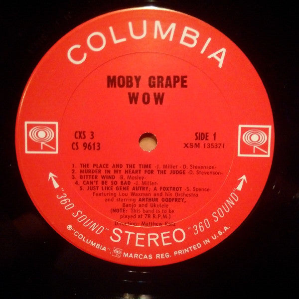 Moby Grape : Wow (LP, Album, Ter)