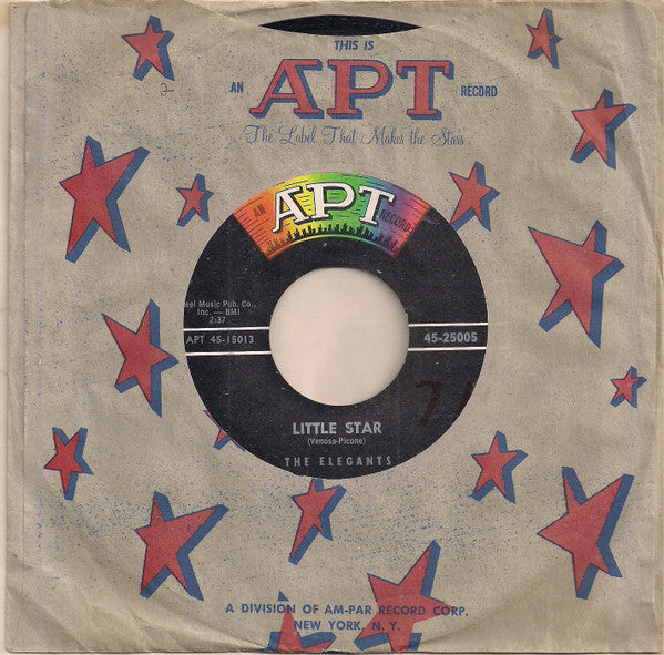 The Elegants : Little Star / Getting Dizzy (7", Single)
