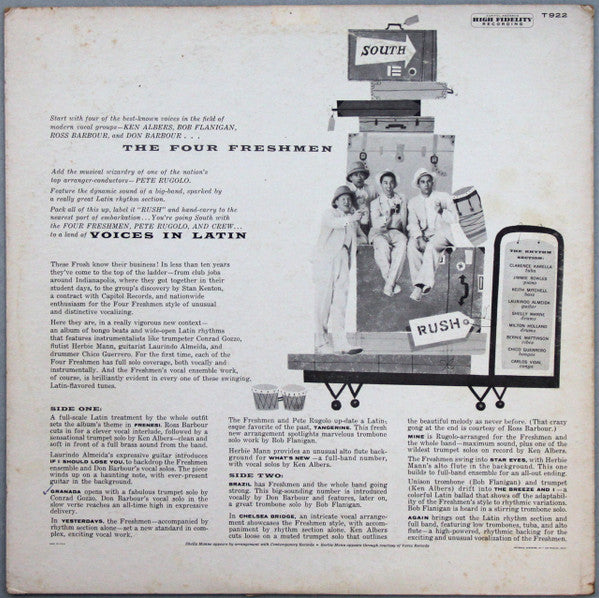 The 4 Freshmen* : Voices In Latin (LP, Album, Mono, Promo, Scr)