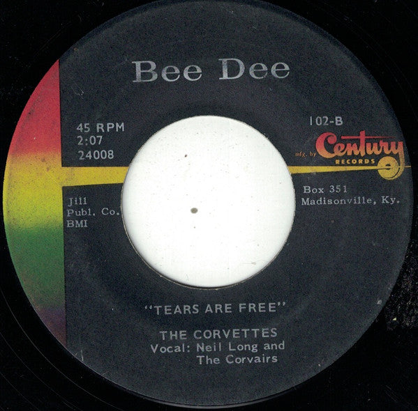 The Corvettes (9) : Our Love Won't End / Tears Are Free (7")