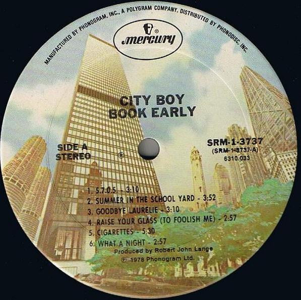 City Boy : Book Early (LP, Album)