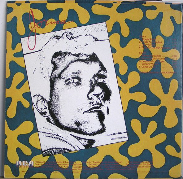 Jorma Kaukonen : Jorma (LP, Album, Ind)