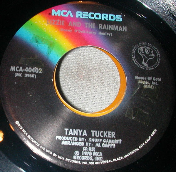 Tanya Tucker : Lizzie And The Rainman / Traveling Salesman (7")