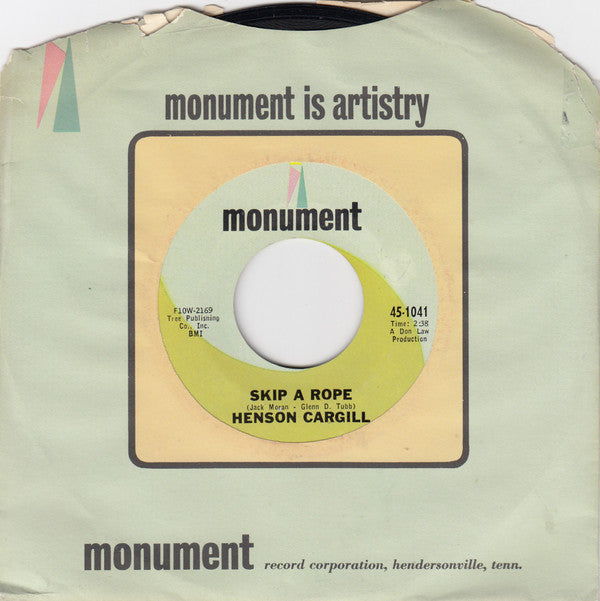 Henson Cargill : Skip A Rope (7", Styrene, Pit)