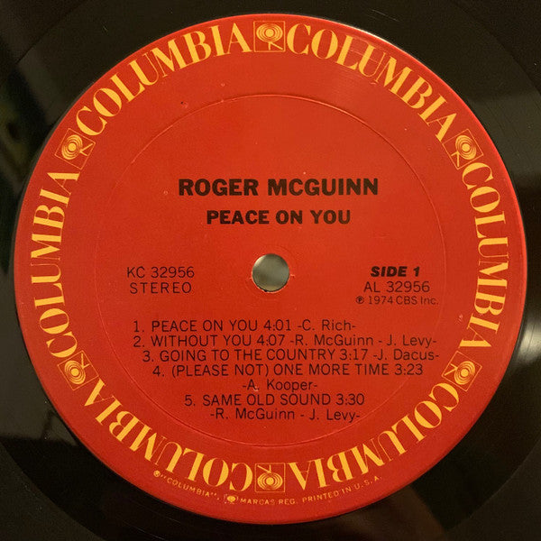 Roger McGuinn : Peace On You (LP, Album, San)