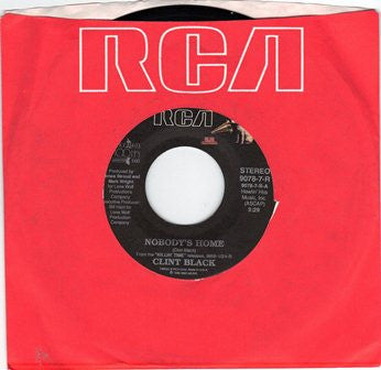 Clint Black : Nobody's Home (7", Single)