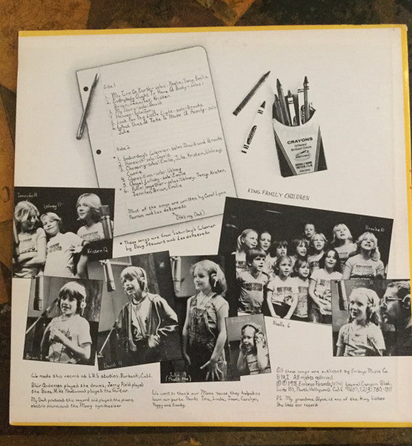 The King Family Children : Sing Songs from My Turn on Earth (and Other Favorites) (LP)