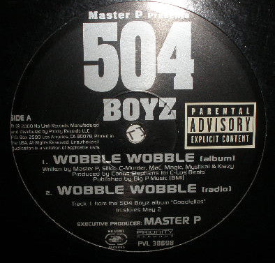 504 Boyz : Wobble Wobble / Don't Play No Games (12", Single)