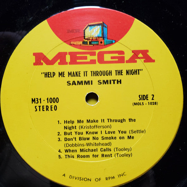 Sammi Smith : Help Me Make It Through The Night (LP, Album, RE)