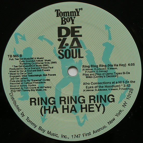 De La Soul : Ring Ring Ring (Ha Ha Hey) (12")