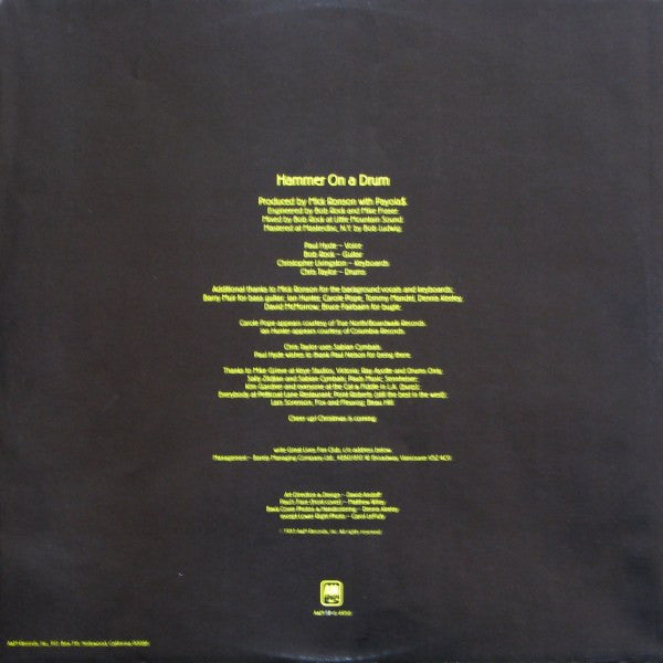 Payola$ : Hammer On A Drum (LP, Album, Ele)