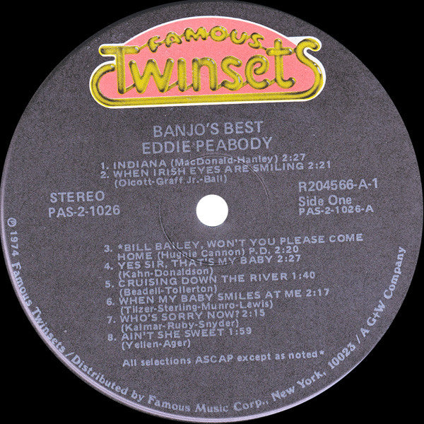 Eddie Peabody : Banjo's Best (2xLP, Comp)