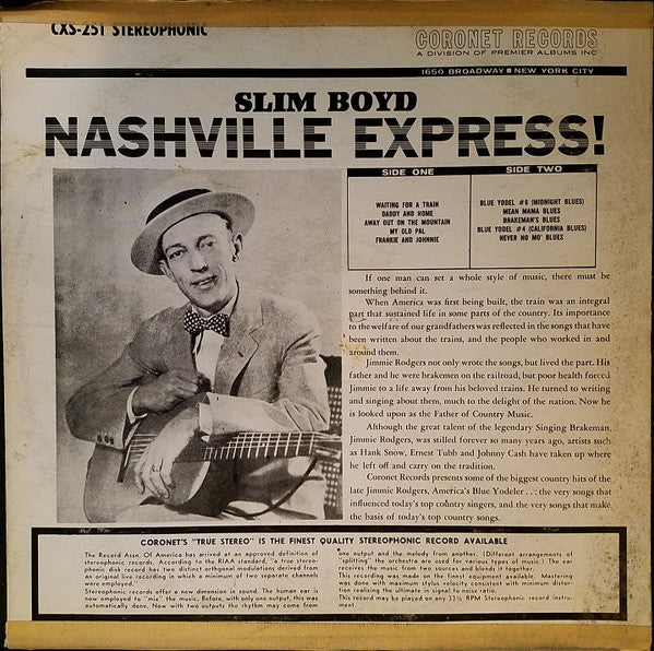 Slim Boyd : Nashville Express! (LP)