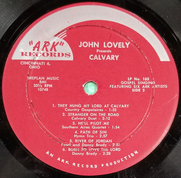 Various : John Lovely Presents Calvary (LP, Album)