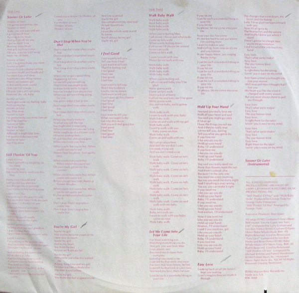 Larry Graham : Sooner Or Later (LP, Album)