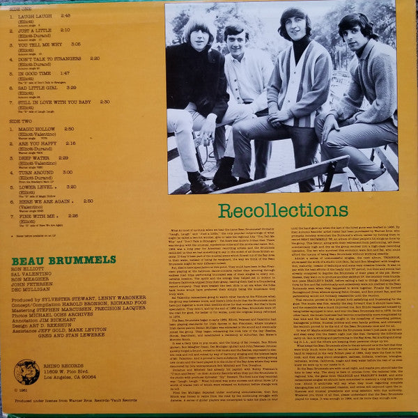 The Beau Brummels : The Best Of The Beau Brummels 1964 - 1968 (LP, Comp, Rai)