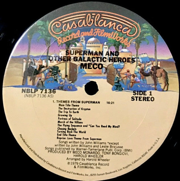 Meco* : Superman And Other Galactic Heroes (LP, Album, Ter)