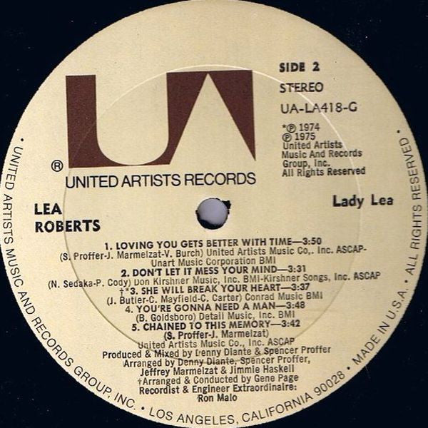 Lea Roberts : Lady Lea (LP, Album)