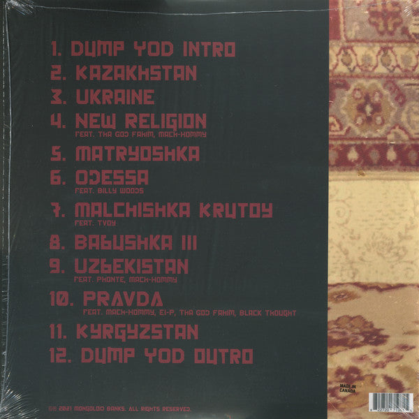 Your Old Droog : Dump YOD: Krutoy Edition (LP, Album)