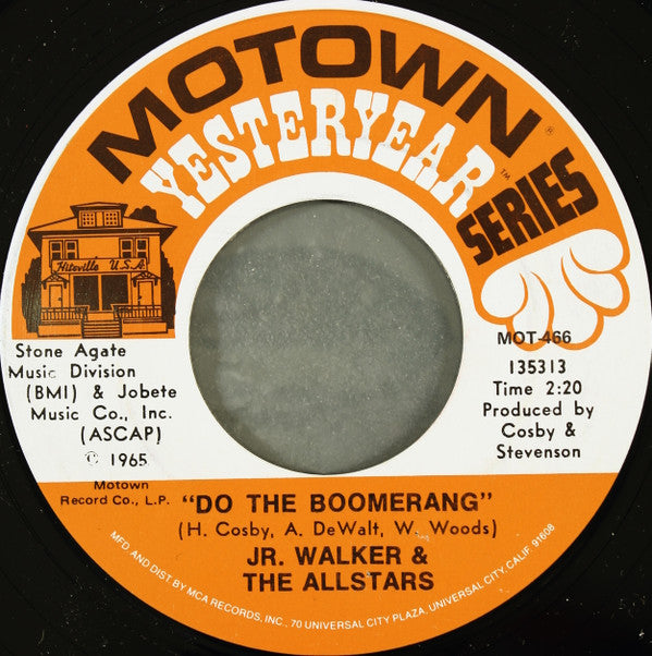 Jr. Walker & The Allstars* : Shotgun / Do The Boomerang (7", Single, RE)
