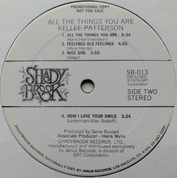 Kellee Patterson : All The Things You Are (LP, Album, Promo)