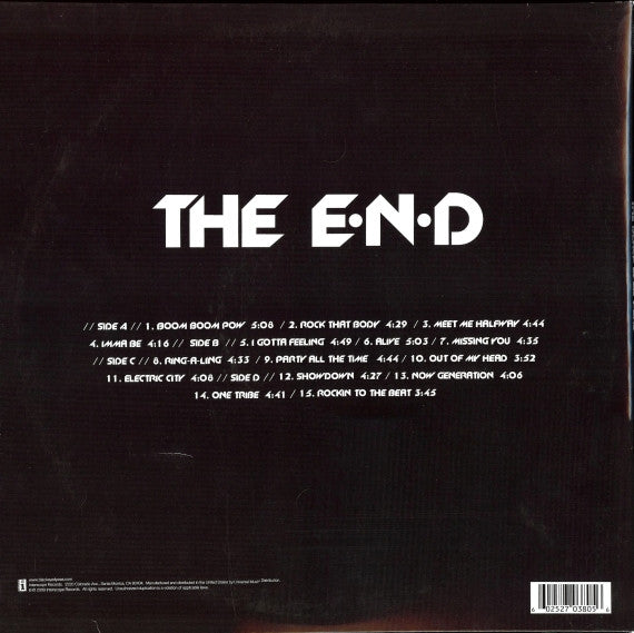 The Black Eyed Peas* : The E.N.D (2xLP, Album, 180)