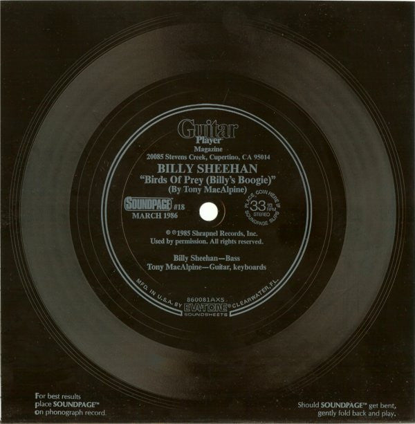 Billy Sheehan / Steve Morse : Untitled (Flexi, 7", Squ)
