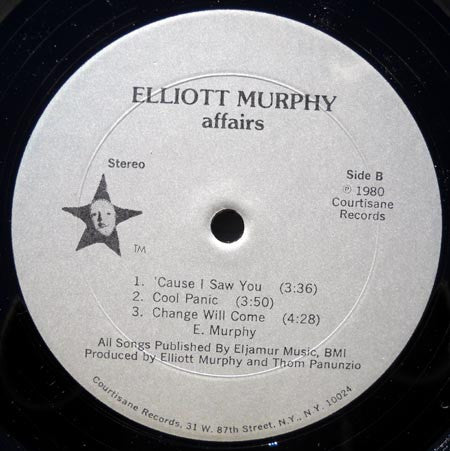 Elliott Murphy : Affairs (12", MiniAlbum)