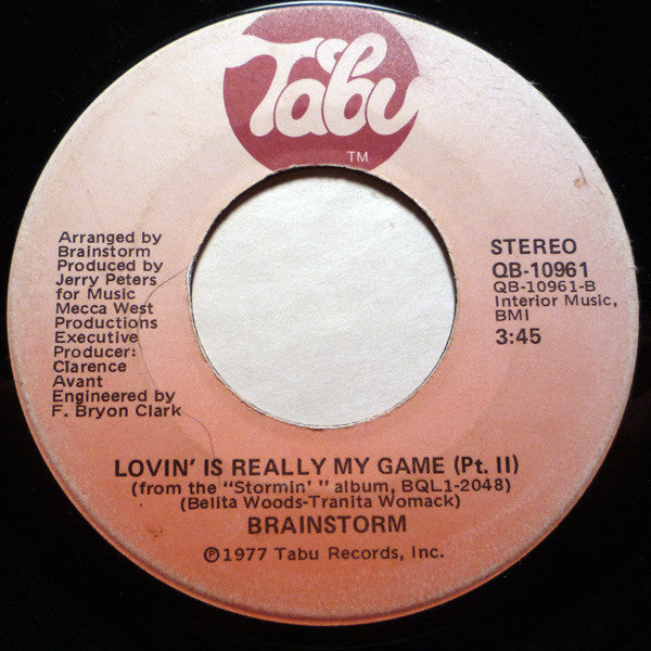 Brainstorm (5) : Lovin' Is Really My Game (7")