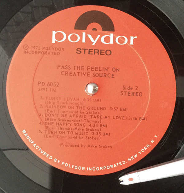 Creative Source : Pass The Feelin' On (LP, Album)