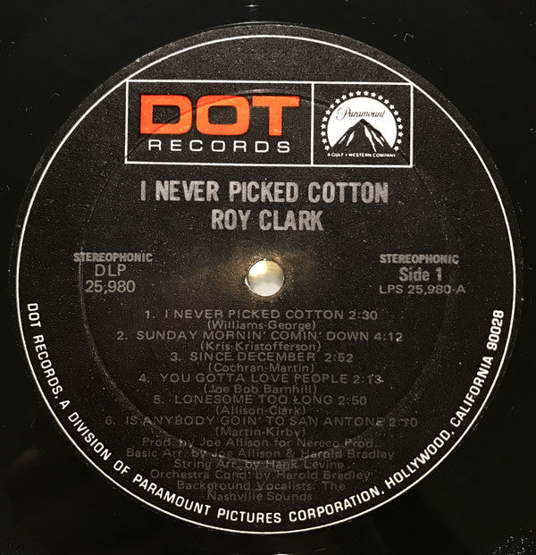 Roy Clark : I Never Picked Cotton (LP)
