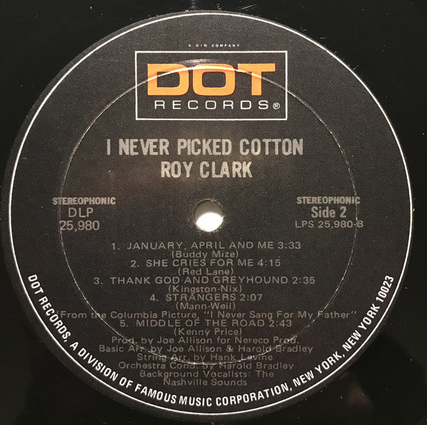 Roy Clark : I Never Picked Cotton (LP)