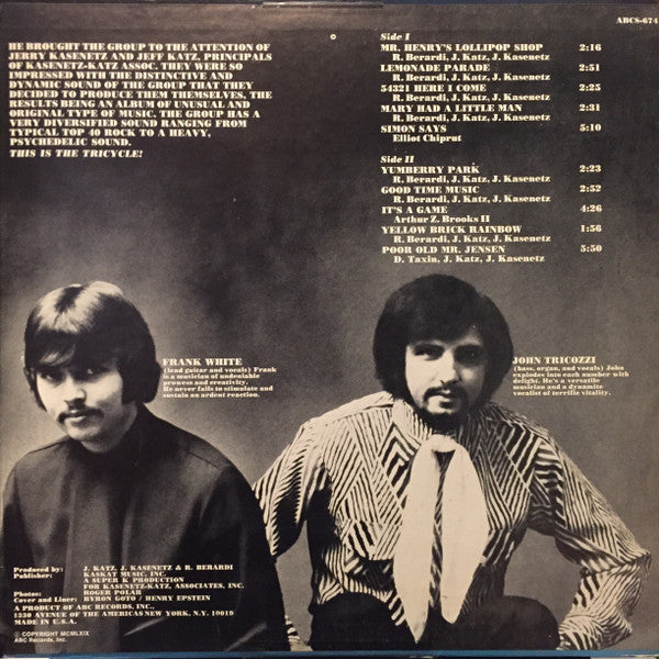 The Tricycle : Tricycle (LP, Album, Gat)