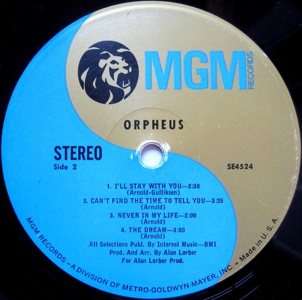 Orpheus (5) : Orpheus (LP, Album, MGM)