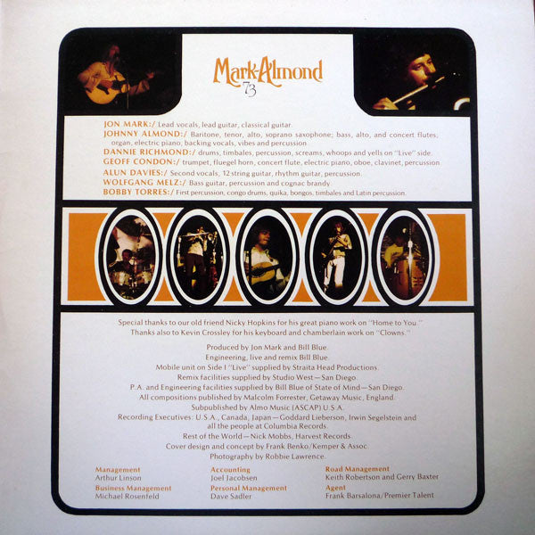 Mark-Almond : 73 (LP, Album, Gat)