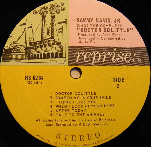 Sammy Davis Jr. : Sings The Complete "Dr. Dolittle" (LP)
