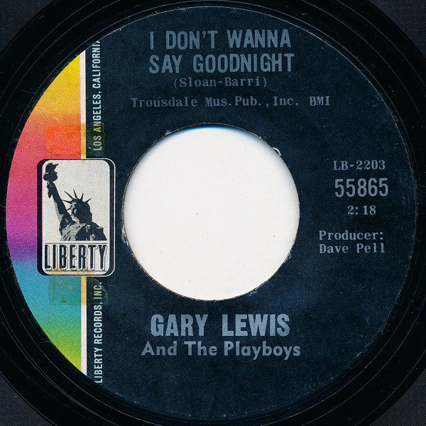 Gary Lewis And The Playboys* : Sure Gonna' Miss Her (7", Single, Styrene, She)