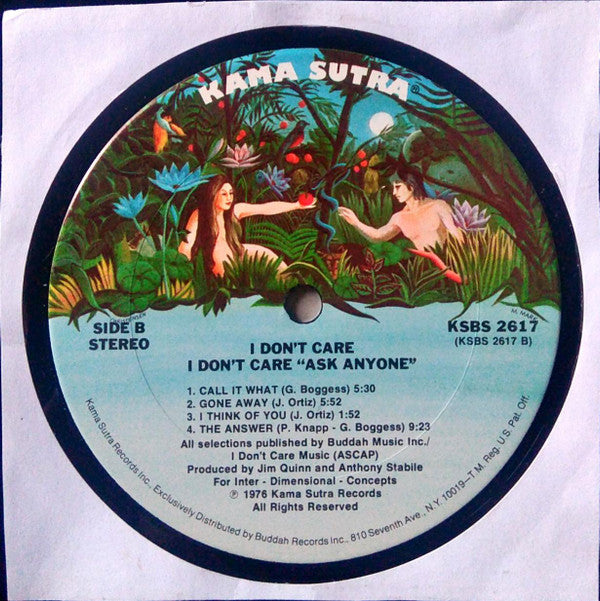 I Don't Care : Ask Anyone (LP, Album, Ter)