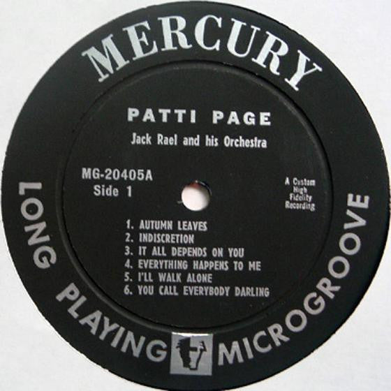 Patti Page : Indiscretion (LP, Album, Mono)