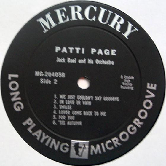 Patti Page : Indiscretion (LP, Album, Mono)