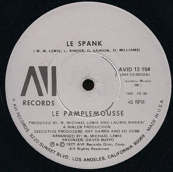 Le Pamplemousse : Le Spank / Monkey See, Monkey Do (12", NAM)