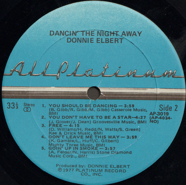 Donnie Elbert : Dancin' The Night Away (LP, Album)
