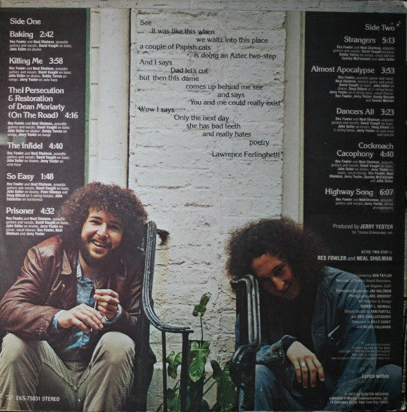 Aztec Two-Step : Aztec Two-Step (LP, Album, Pit)
