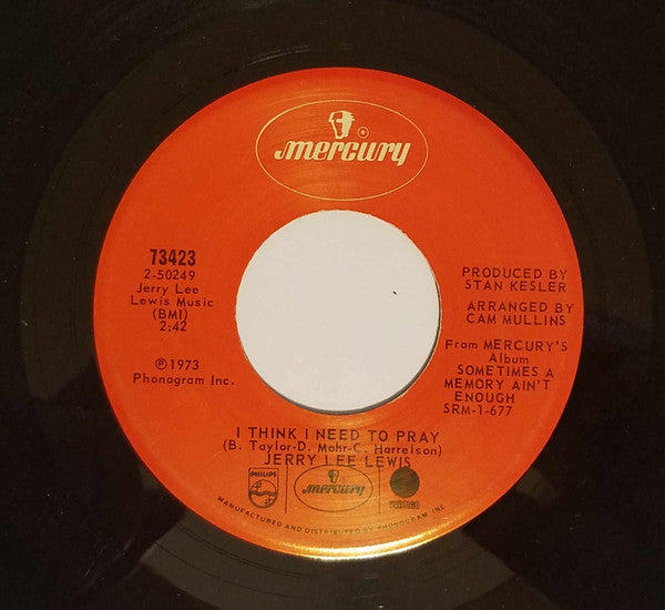 Jerry Lee Lewis : Sometimes A Memory Ain't Enough (7", Single, San)