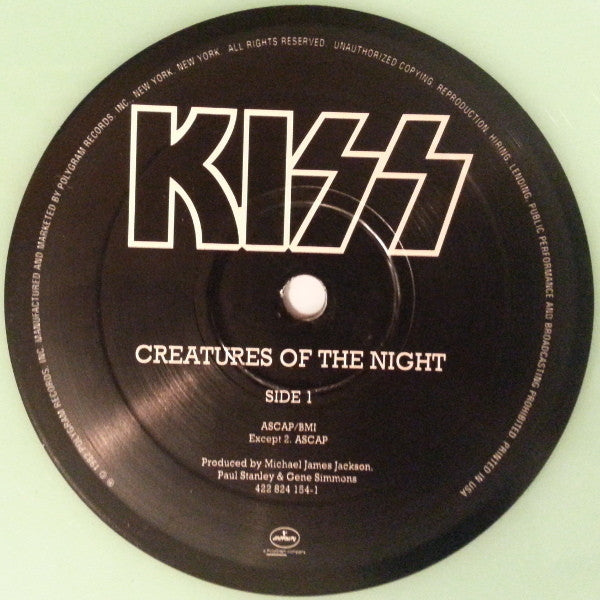 Kiss : Creatures Of The Night (LP, Album, RE, Glo)