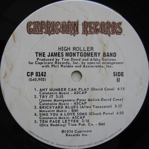 James Montgomery Band : High Roller (LP, Album)
