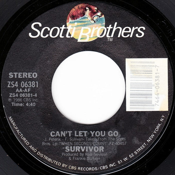 Survivor : Is This Love (7", Single, Styrene, Car)