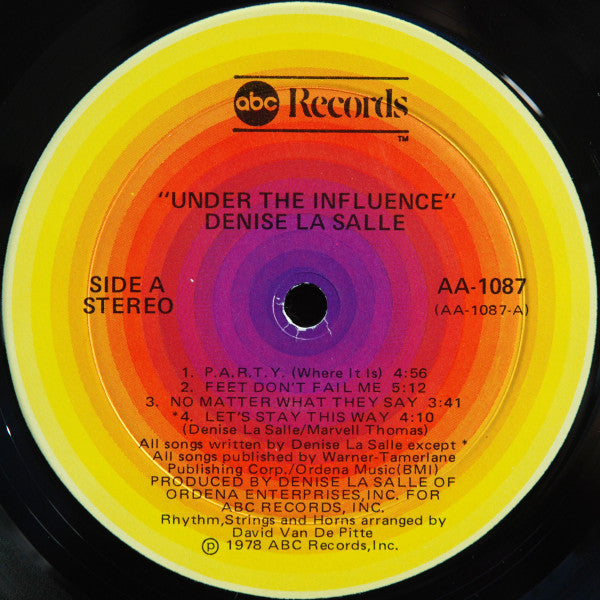 Denise LaSalle : Under The Influence (LP, Album)