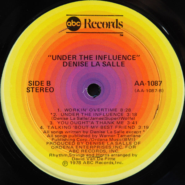 Denise LaSalle : Under The Influence (LP, Album)