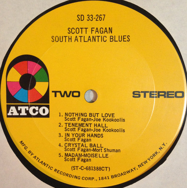 Scott Fagan : South Atlantic Blues (LP, Album, CT )